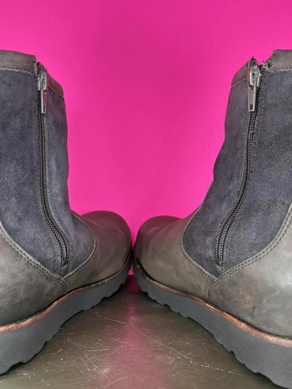 UGG Hendren TL Brown Leather Shearling Lined Waterproof Boot US 12